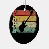 Mannen  bas Guitar Papa Bassige muzikant Keramisch Ornament (Rechts)