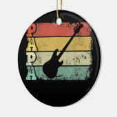 Mannen  bas Guitar Papa Bassige muzikant Keramisch Ornament (Links)