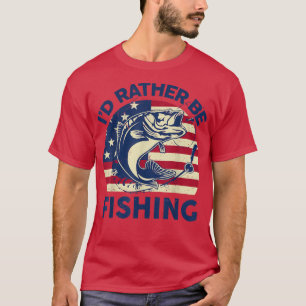 Mannen bas Vist grappige ID eerder Gevist vis T-shirt