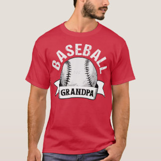 Mannen Baseball Grandpa Funny Baseball Grandfather T-shirt
