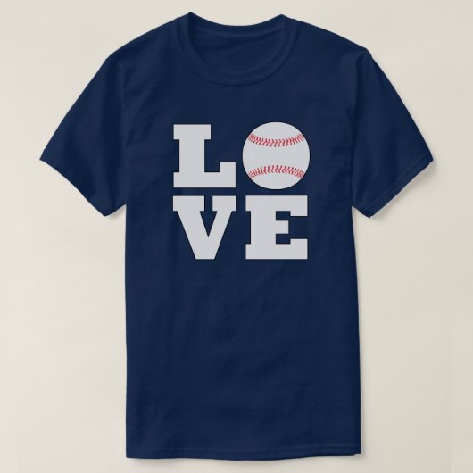 Mannen Baseball LOVE Player of Coach Sports Team T-shirt (Design voorkant)