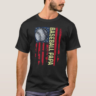 Mannen Baseball Papa Coach Vaderdag 2022 T-shirt