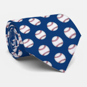 Mannen Baseball Stropdas (Opgerold)