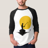 Mannen Basic 3/4 Sleeve Raglan T-Shirt (Voorkant)