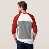 Mannen Basic 3/4 Sleeve Raglan T-Shirt (Achterkant volledig)