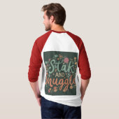 Mannen Basic 3/4 Sleeve Raglan T-Shirt (Achterkant volledig)