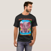Mannen basic Baby olifant t-shirt (Voorkant volledig)
