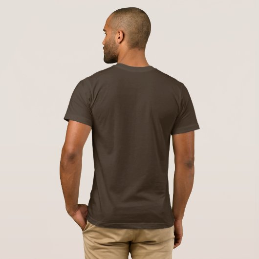 Mannen Basic Bella Canvas T-Shirt (Achterkant volledig)