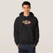 Mannen Basic Black Hooded Sweatshirt JOTT Logo (Voorkant volledig)