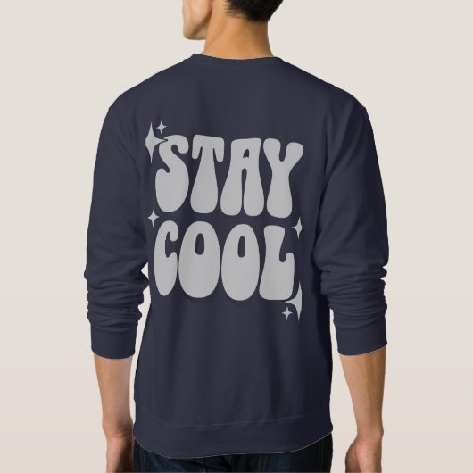 Mannen Basic Crewneck Sweatshirt, Classic & Comfor Trui (Achterkant)