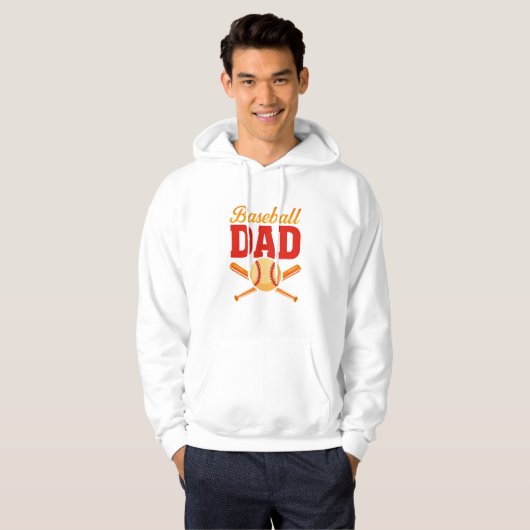 Mannen Basic Dad Hoodie voor trotse vaders (Voorkant volledig)