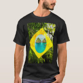 Mannen Basic Dark T-Shirt BRAZIL (Voorkant)