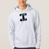Mannen Basic Hooded Sweatshirt met Like Logo (Voorkant)