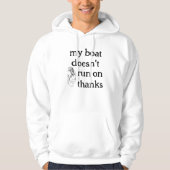Mannen basic Hooded Sweatshirt mijn boot niet ... (Voorkant)