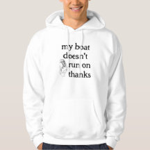 Mannen basic Hooded Sweatshirt mijn boot niet ...