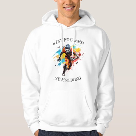 Mannen Basic Hooded Sweatshirt motivatie (Voorkant)