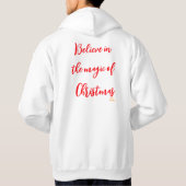 Mannen Basic Hooded wit xmas gepersonaliseerd Hoodie (Achterkant)