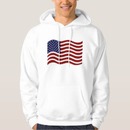 Mannen Basic Hoodie - Amerikaanse vlag