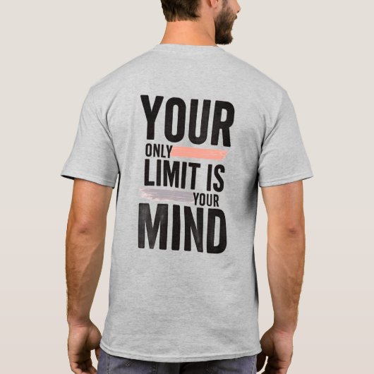 Mannen Basic katoenen T-shirt, klassiek en duurzaa T-shirt (Achterkant)