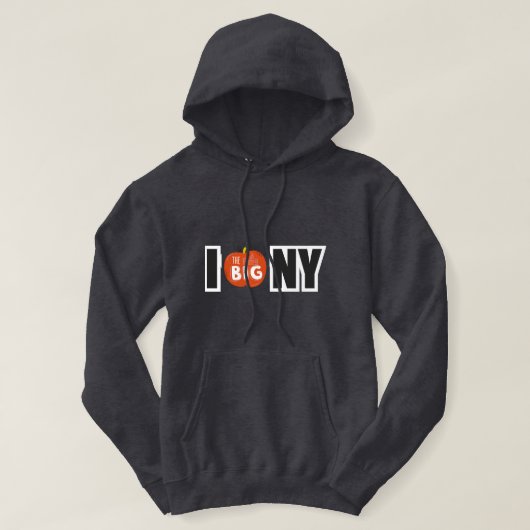 Mannen Basic Love New York Hooded Sweatshirt (Design voorkant)