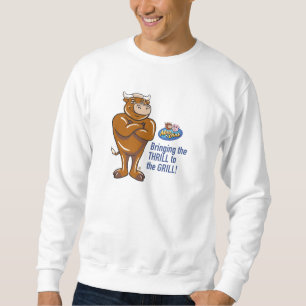 Mannen Basic Moo "Thrill Grill" Sweatshirt