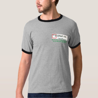 Mannen Basic Ringer T-Shirt met logo