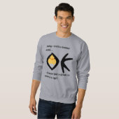 Mannen Basic Sweatshirt Boomeranged (Voorkant volledig)