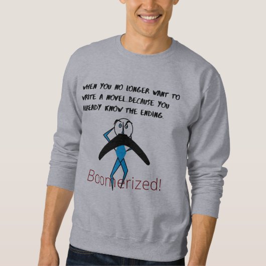 Mannen Basic Sweatshirt Boomeranged (Voorkant)