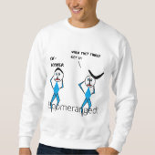 Mannen Basic Sweatshirt Boomeranged (Voorkant)