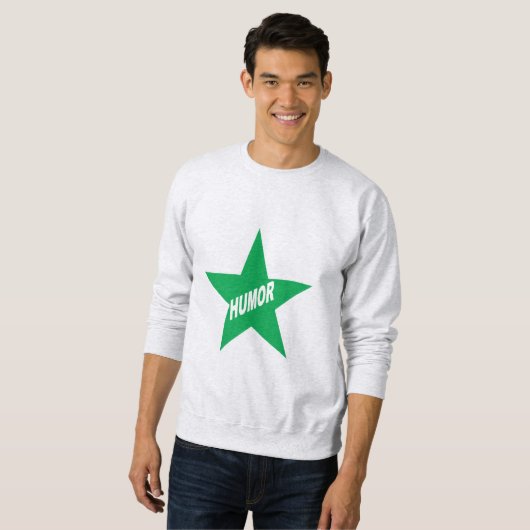 Mannen Basic Sweatshirt HUMOR (Voorkant volledig)