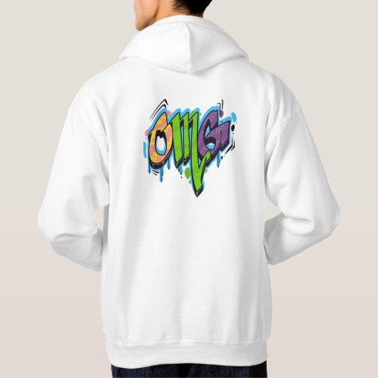 Mannen-basic sweatshirt met capuchon – dagelijks c (Achterkant)