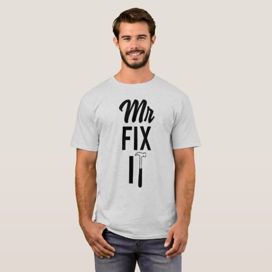 Mannen Basic T-Shir T-shirt (Voorkant volledig)