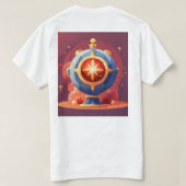 Mannen Basic T-Shirt (Design achterkant)