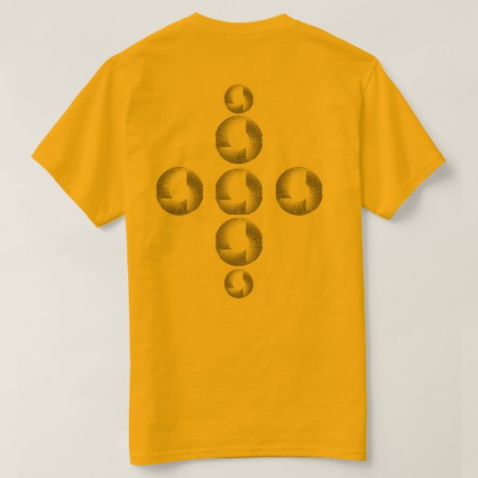 Mannen Basic T-Shirt (Design achterkant)