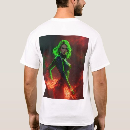 Mannen basic T-shirt (Achterkant)