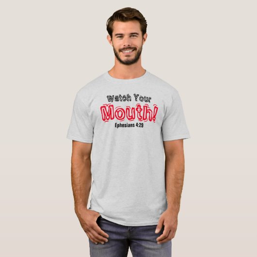 Mannen Basic T-Shirt (Voorkant volledig)