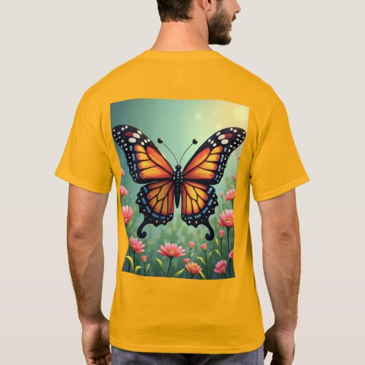 Mannen Basic T-Shirt (Achterkant)