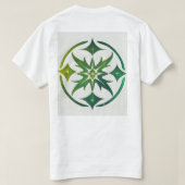 Mannen Basic T-Shirt (Design achterkant)