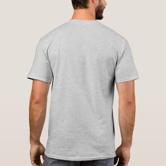 Mannen Basic T-Shirt (Achterkant)
