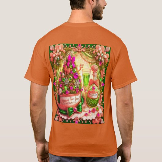 Mannen Basic T-Shirt (Achterkant)