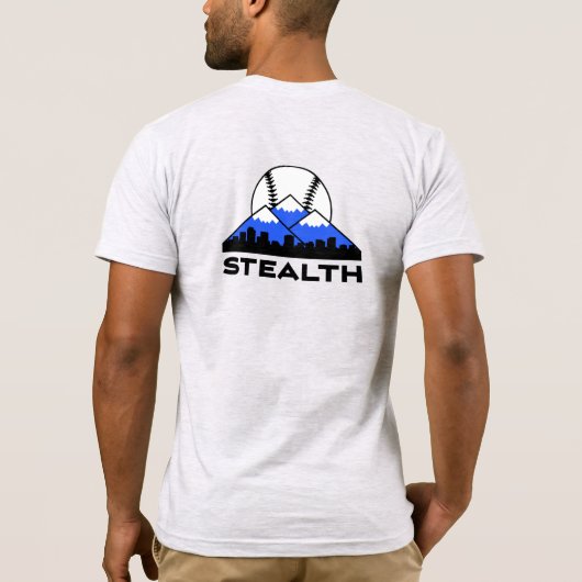 Mannen Basic T-Shirt (Achterkant)