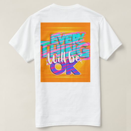 Mannen Basic T-Shirt (Design achterkant)