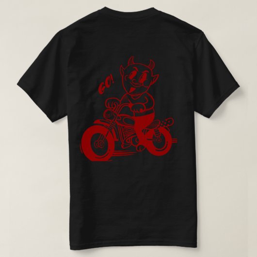 Mannen Basic T-Shirt (Design achterkant)