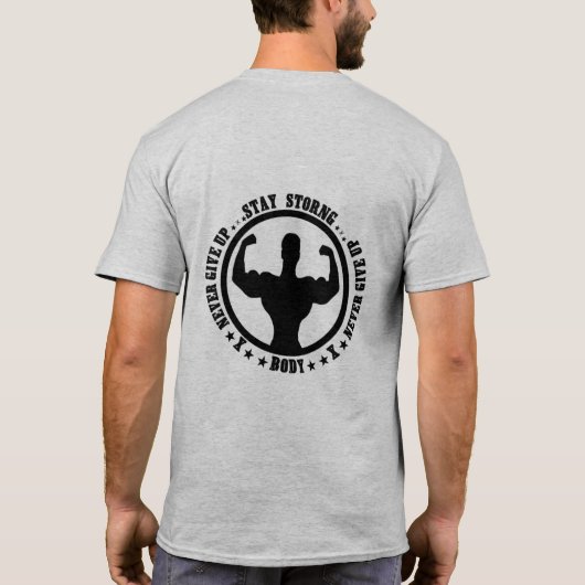 Mannen Basic T-Shirt (Achterkant)