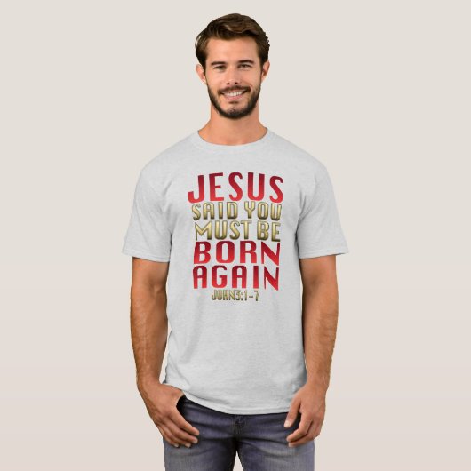-Mannen Basic T-Shirt (Voorkant volledig)