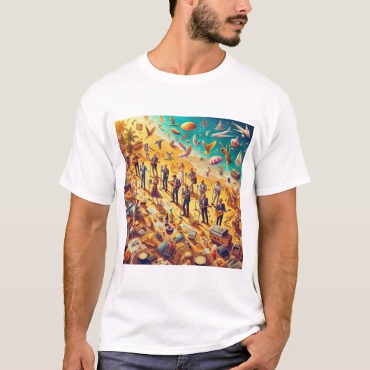 Mannen Basic T-Shirt (Voorkant)