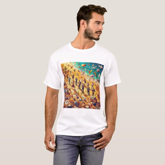 Mannen Basic T-Shirt (Voorkant volledig)