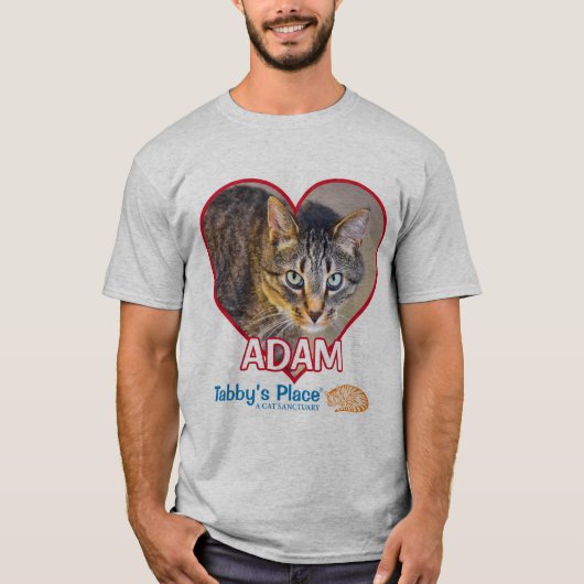 Mannen Basic T-Shirt - Adam (Voorkant)