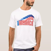Mannen Basic T-shirt - AMERIKA Stars Stripes (Voorkant)