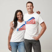 Mannen Basic T-shirt - AMERIKA Stars Stripes (Unisex)